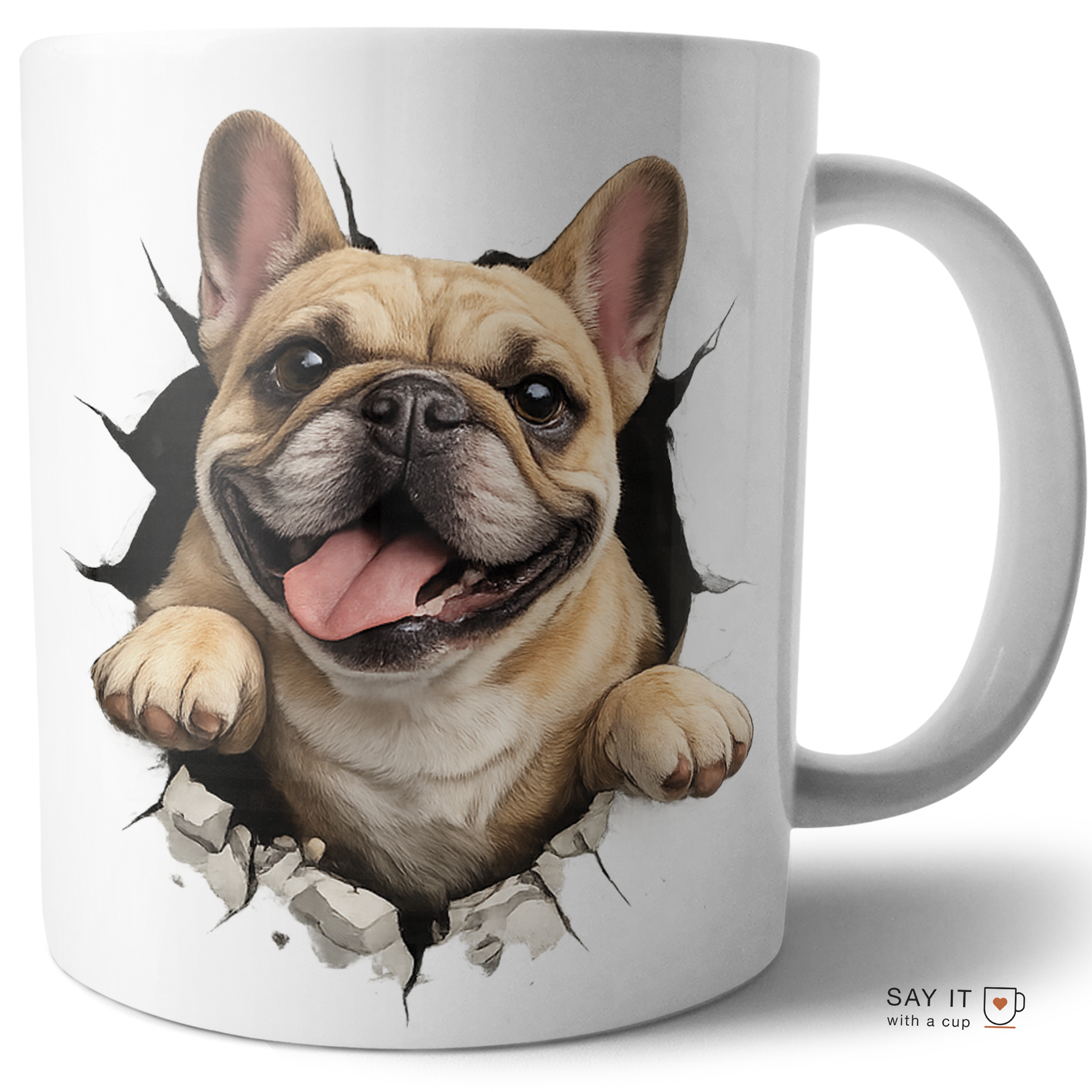 Happy French Bulldog Mug