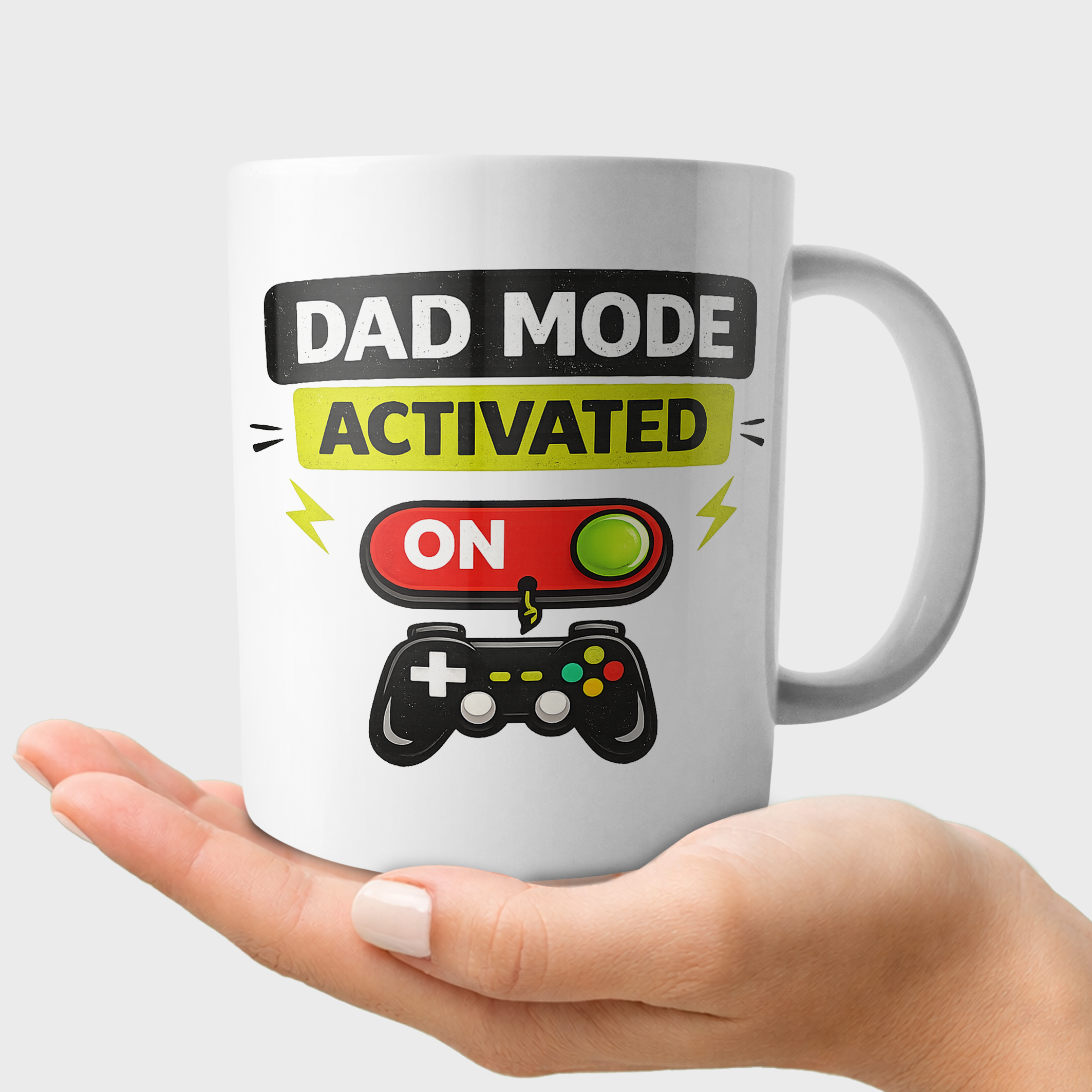 Dad Mode Activated Gamer Coffee Cup