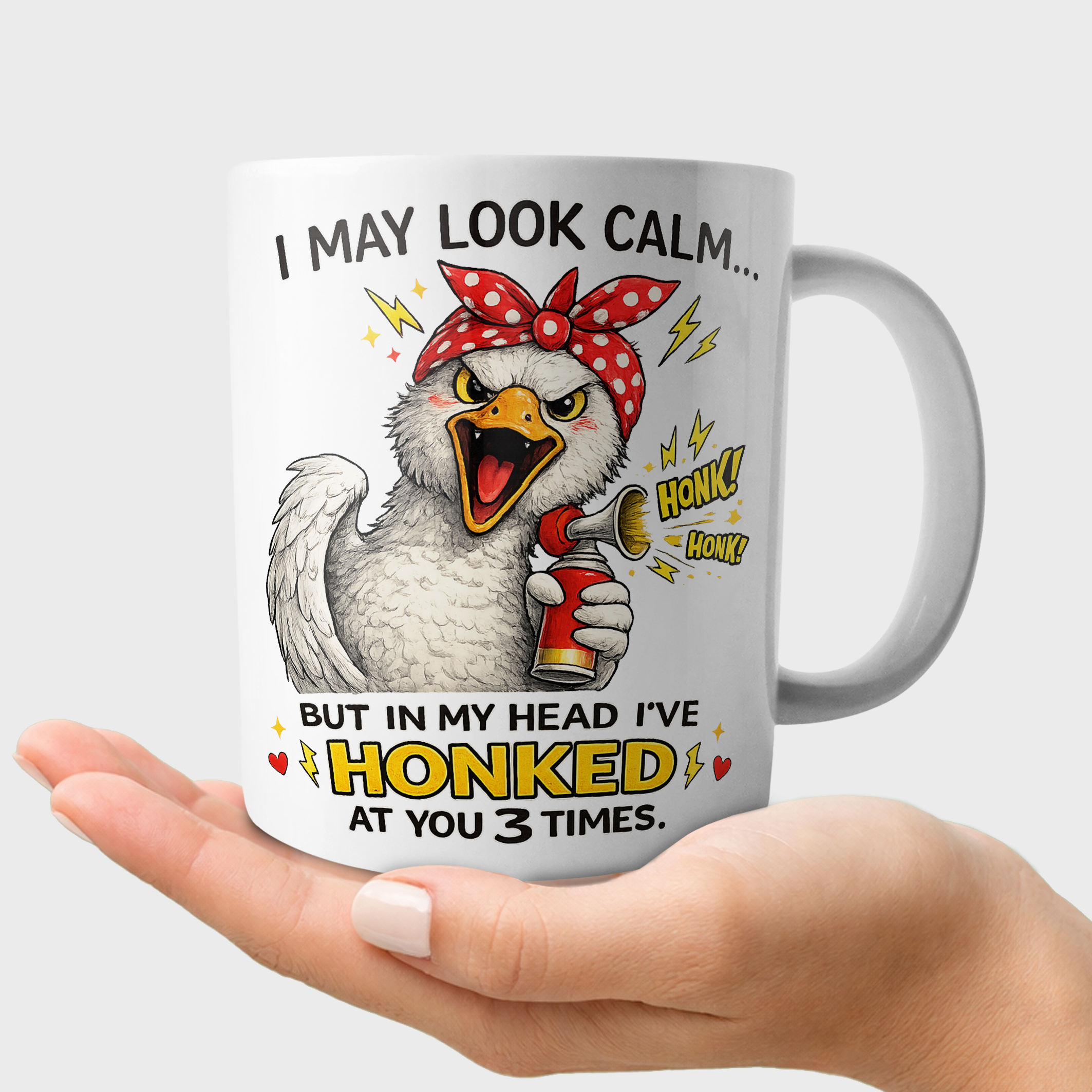 I May Look Calm Honk Funny Goose
