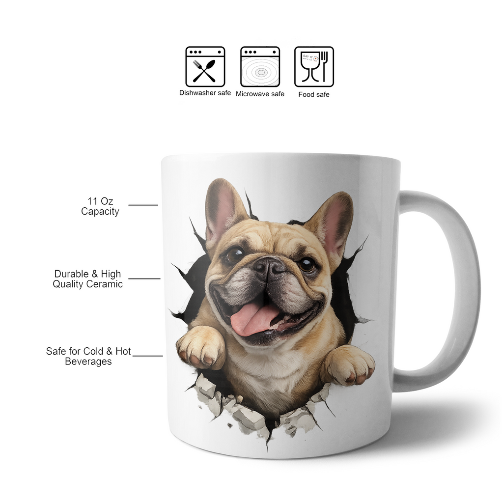 Happy French Bulldog Mug