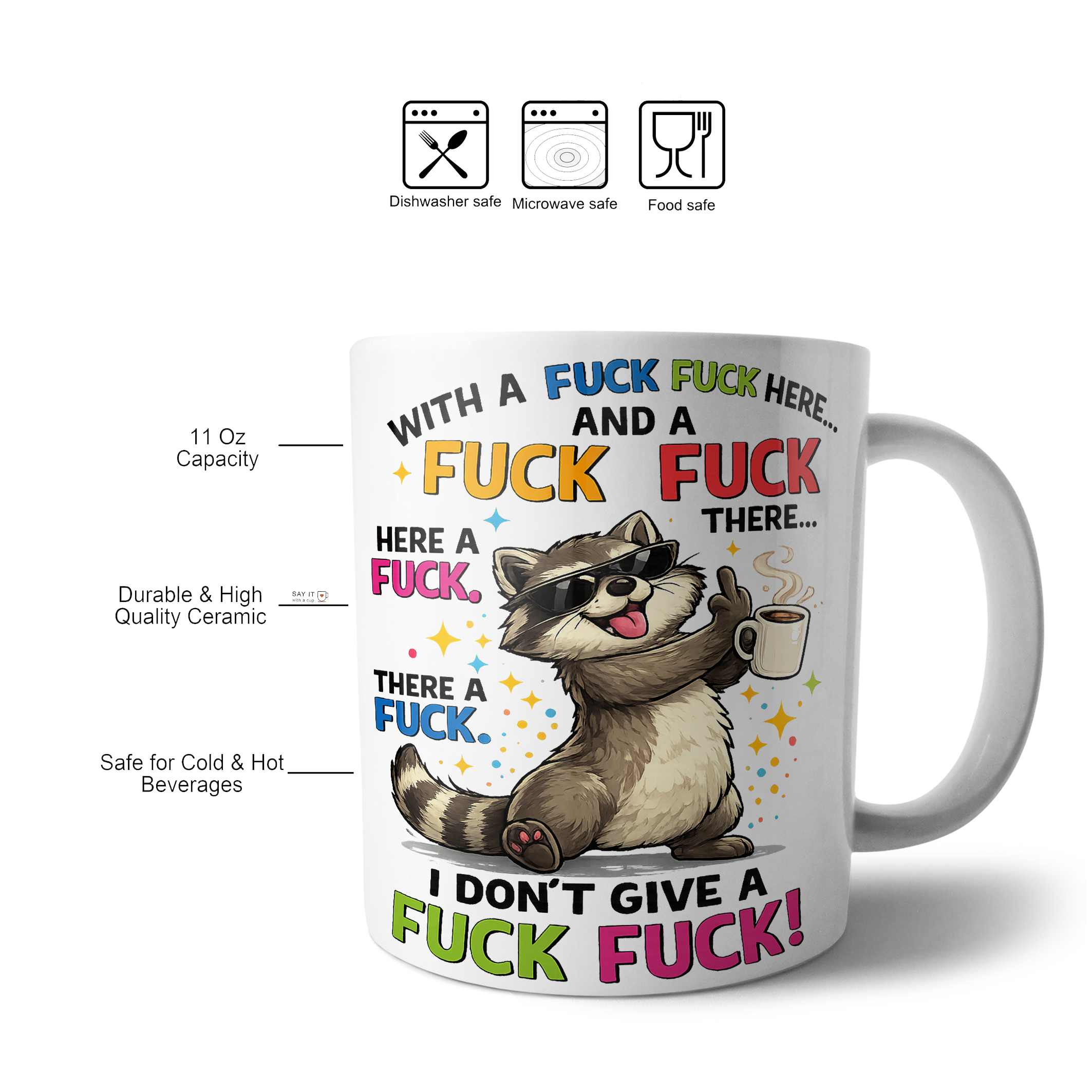I Don’t Give a Fuck Raccoon