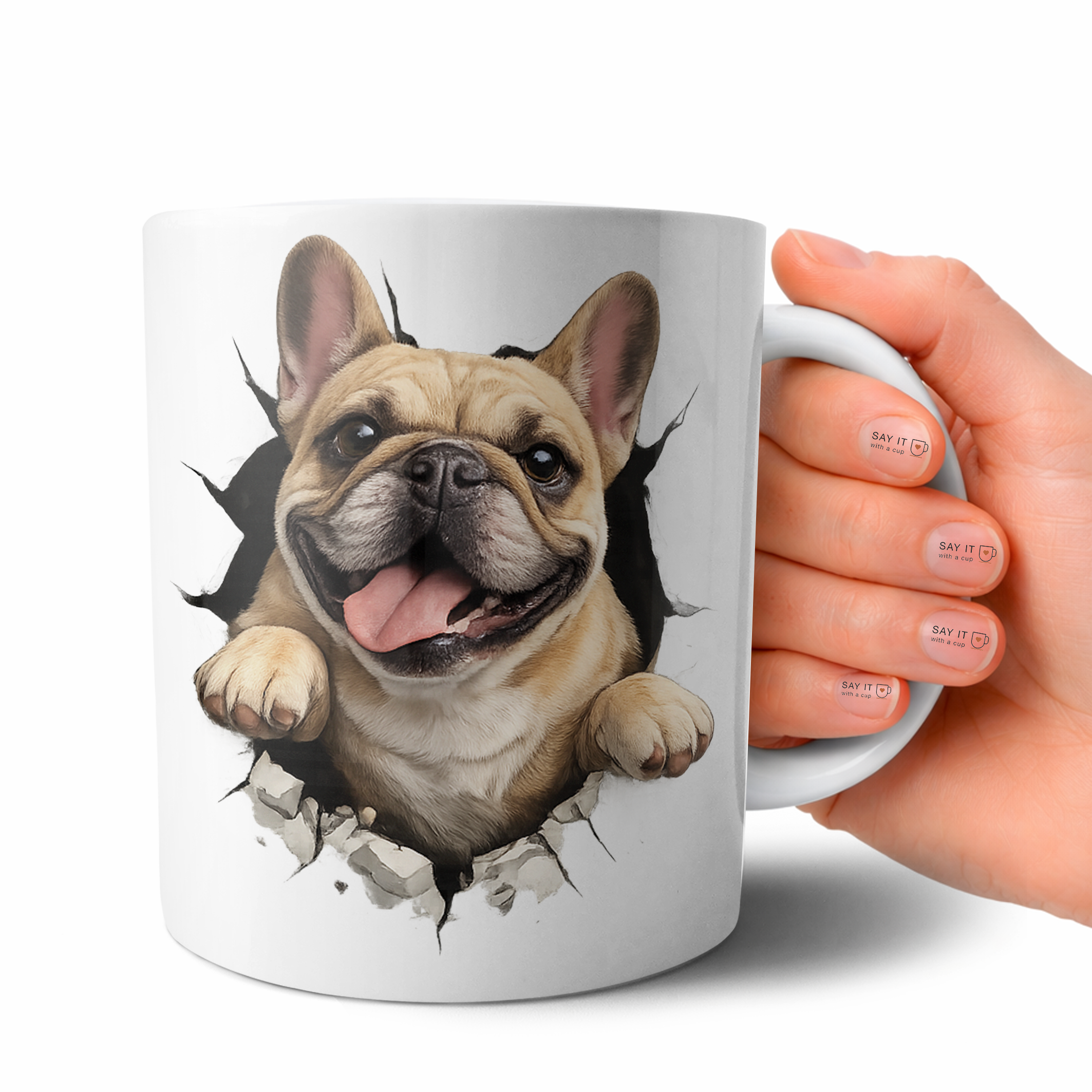 Happy French Bulldog Mug